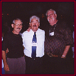 Mike Brinkley, Jerry Valentine and John Glantz at the 35th Reunion, July 7, 2001