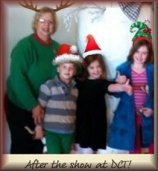 Judy Hawthorne Bryant with grandkids, 2012