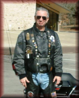 Mike Mitchell in leather, 2015