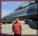 Les Shrum and his F-16