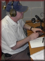 Don at his Ham radio controls