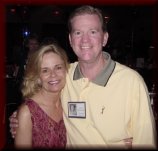 Ouida Miles Schaefer and Wes Johnson at the 35th Reunion, 2001