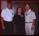 George Ellerbee, Carol Rushing and Mel Tittle at the 35th Reunion, 2001